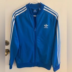 Royal Blue Unisex Adidas Track Jacket